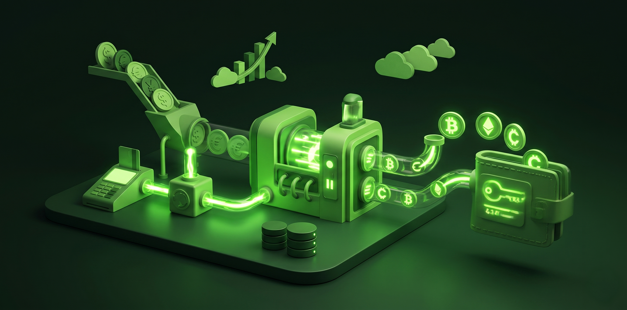 On-ramp&Off-ramp in crypto. Bridging fiat and blockchain in the real world